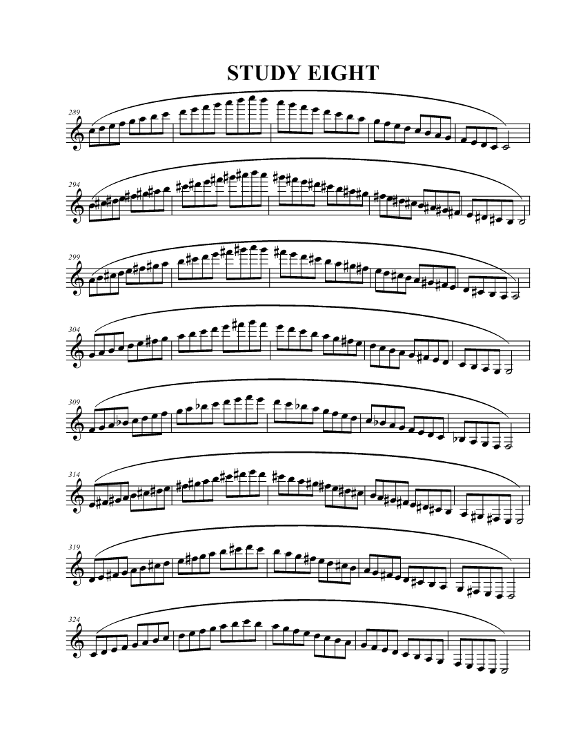 Trumpet Trumpet in Octaves Study Eight